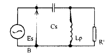 匹配網絡低頻端等效電路圖