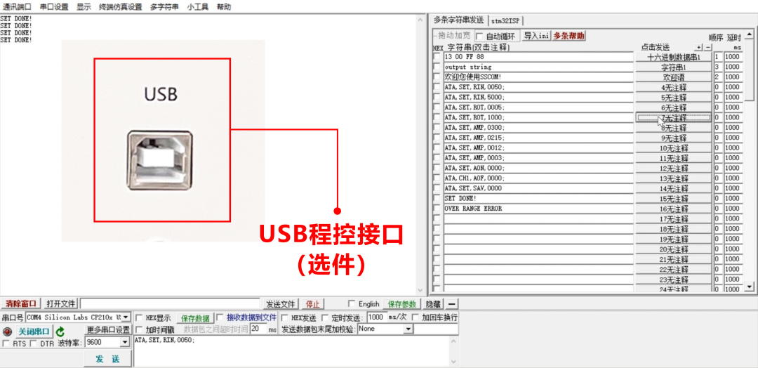 USB程控選件 USB程控選件