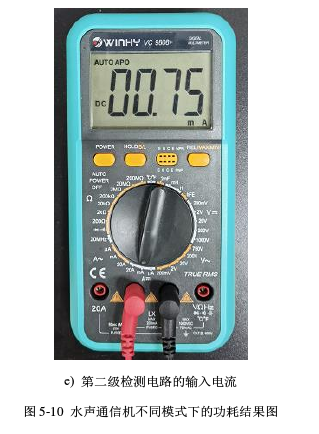 水聲通信機(jī)不同模式下的功耗結(jié)果圖 水聲通信機(jī)不同模式下的功耗結(jié)果圖